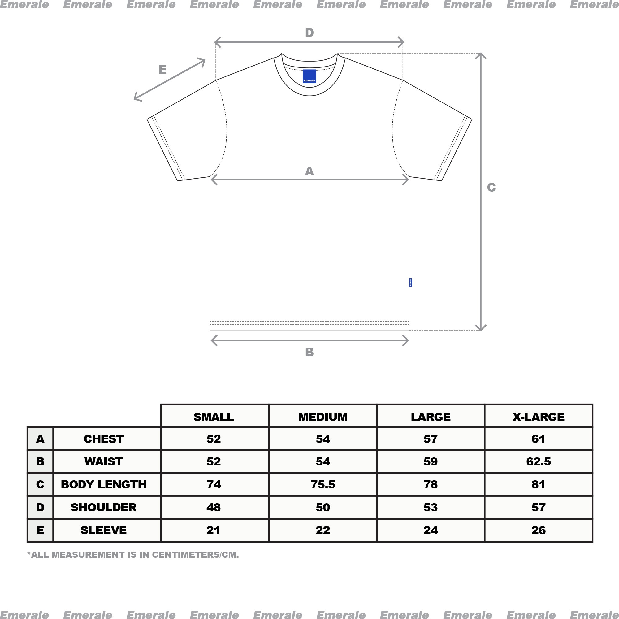 SCRIPT T-SHIRT CREAM | EMERALE