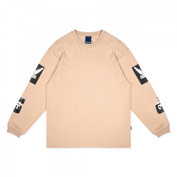 CULTS L/S T-SHIRT CREAM | EMERALE