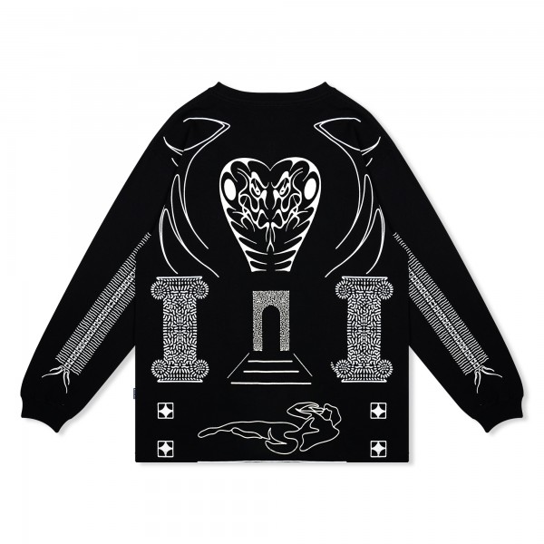 EMERALE + STEVE MARLON L/S T-SHIRT BLACK | EMERALE