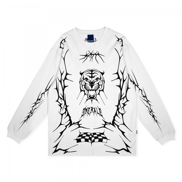 EMERALE + STEVE MARLON L/S T-SHIRT WHITE | EMERALE
